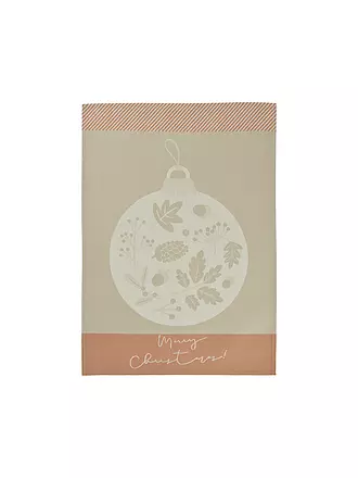 SANDER | Geschirrtuch THE BALL 50x70cm Beige / Orange | 